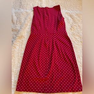 Polka dot dress. Medium tall.